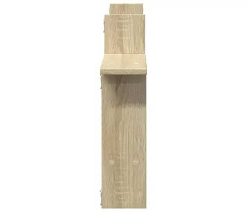 Sieninės Lentynos, 2Vnt., Ąžuolo, 50X12X50cm Apdirbta Mediena