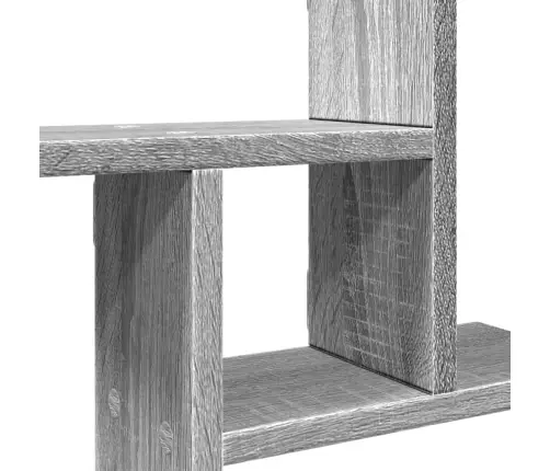 Sienas Plaukti, 2 Gab., Pelēki, 50X12X50 Cm, Inženierijas Koks Vidaxl