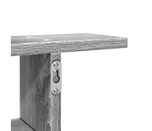 Sienas Plaukti, 2 Gab., Pelēki, 50X12X50 Cm, Inženierijas Koks Vidaxl