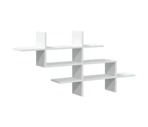 Seinariiul, Valge, 124,5X18X60,5 cm Tehispuit