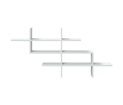 Seinariiul, Valge, 124,5X18X60,5 cm Tehispuit