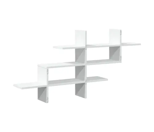 Seinariiul, Valge, 124,5X18X60,5 cm Tehispuit