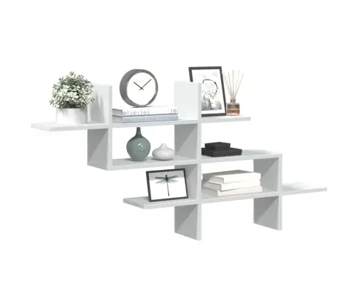 Seinariiul, Valge, 124,5X18X60,5 cm Tehispuit