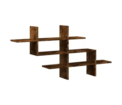 Sienas Plaukts, Ozolkoka, 124,5X18X60,5 Cm, Inženierijas Koks Vidaxl