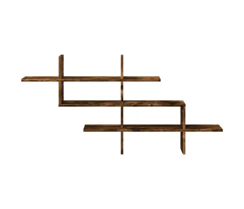 Sienas Plaukts, Ozolkoka, 124,5X18X60,5 Cm, Inženierijas Koks Vidaxl