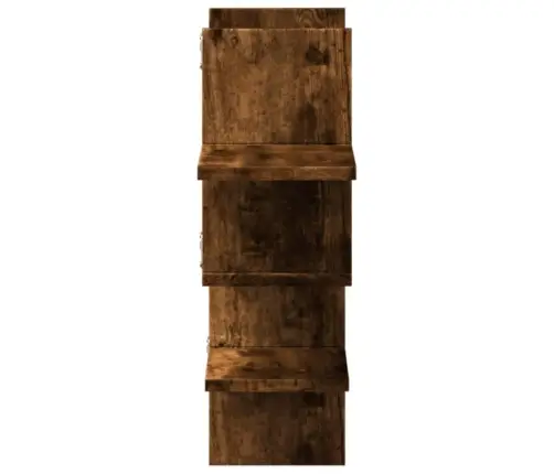 Sienas Plaukts, Ozolkoka, 124,5X18X60,5 Cm, Inženierijas Koks Vidaxl