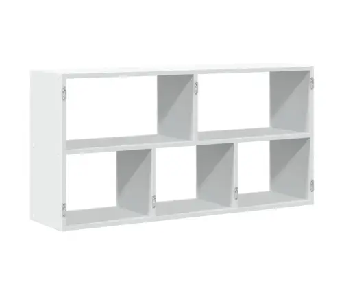 Sienas Plaukts, Balts, 100X25X50 Cm, Inženierijas Koks Vidaxl