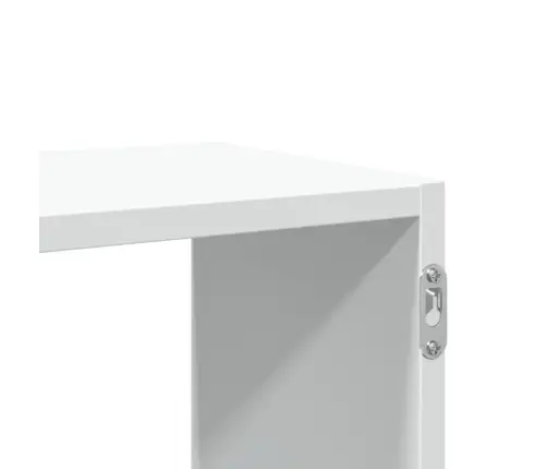 Sienas Plaukts, Balts, 100X25X50 Cm, Inženierijas Koks Vidaxl