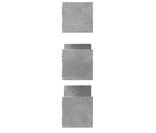 Seinariiulid 3 Tk, Betoonhall, 80X18X18 cm Tehispuit