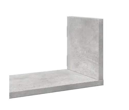 Sienas Plaukti, 3 Gab., Pelēki, 80X18X18 Cm, Inženierijas Koks Vidaxl