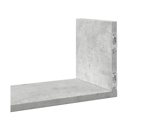 Seinariiulid 3 Tk, Betoonhall, 80X18X18 cm Tehispuit