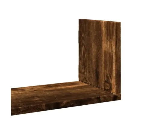 Sienas Plaukti, 3 Gab., Ozola, 80X18X18 Cm, Inženierijas Koks Vidaxl