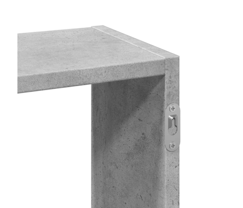 Sienas Plaukts, Betona Pelēks, 159X18X66 Cm, Inženierijas Koks Vidaxl