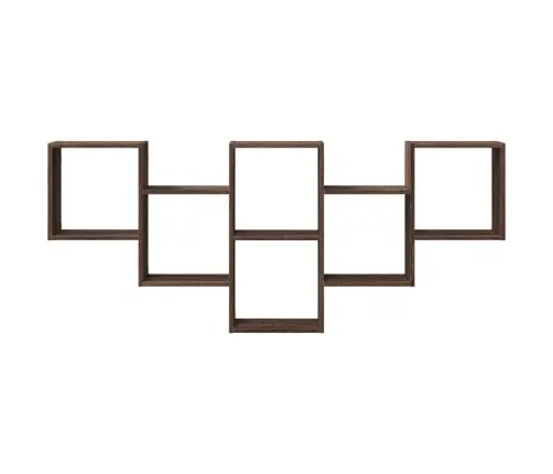 Sienas Plaukts, Brūna Ozola, 159X18X66 Cm, Inženierijas Koks Vidaxl