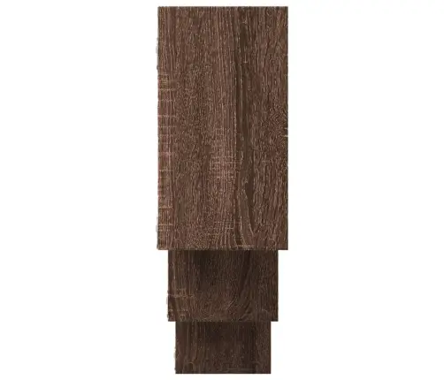 Sienas Plaukts, Brūna Ozola, 159X18X66 Cm, Inženierijas Koks Vidaxl