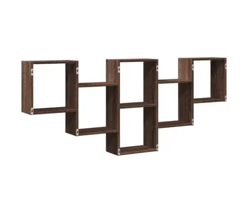 Sienas Plaukts, Brūna Ozola, 159X18X66 Cm, Inženierijas Koks Vidaxl