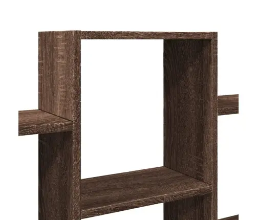 Sienas Plaukts, Brūna Ozola, 159X18X66 Cm, Inženierijas Koks Vidaxl