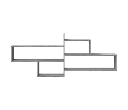 Sienas Plaukts, Pelēka Ozola, 167,5X18X68 Cm, Inženierijas Koks Vidaxl