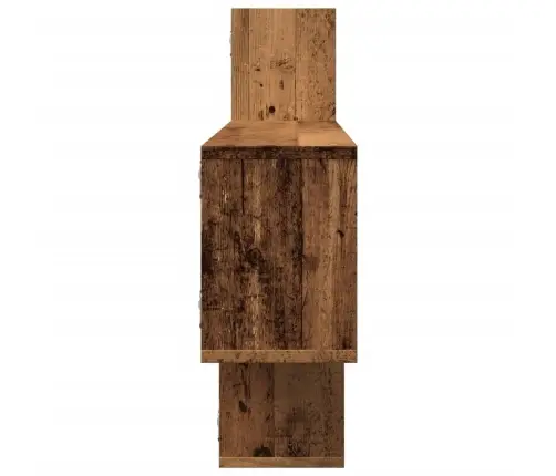 Sienas Plaukts, Veca Koka, 167,5X18X68 Cm, Inženierijas Koks Vidaxl