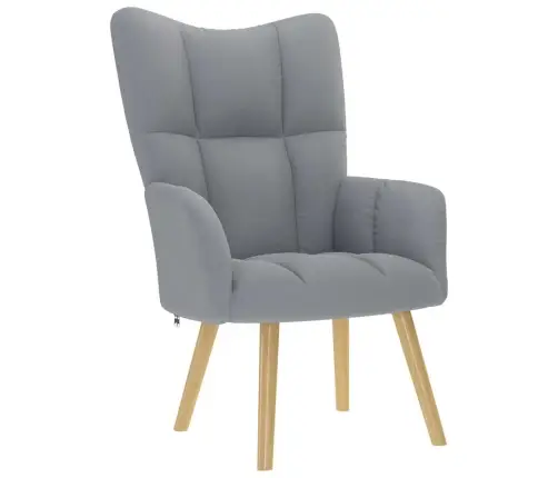 Poilsio Kėdė, Šviesiai Pilkos Spalvos, Audinys