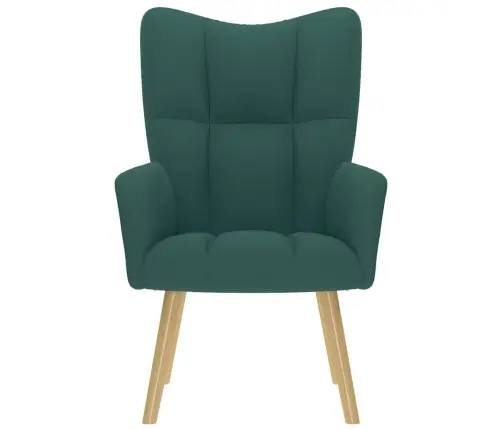 Atpūtas Krēsls, Tumši Zaļš Audums Vidaxl