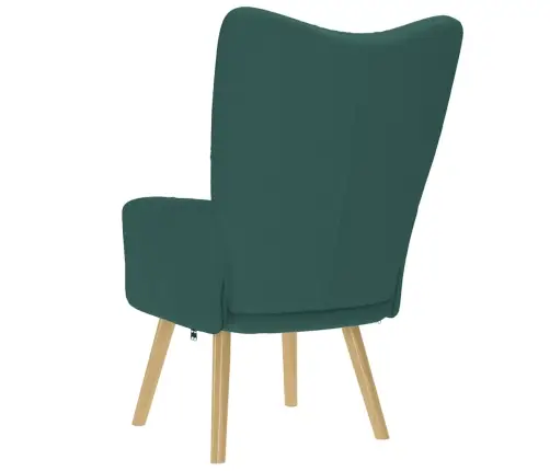 Atpūtas Krēsls, Tumši Zaļš Audums Vidaxl