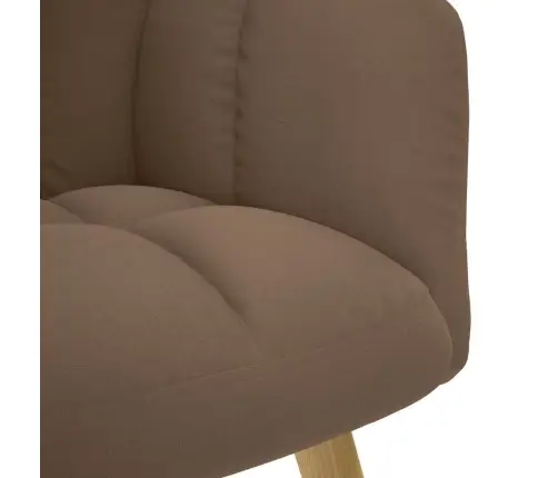 Atpūtas Krēsls Ar Kājsoliņu, Brūns Audums Vidaxl