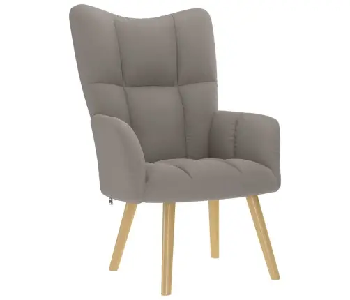 Poilsio Kėdė Su Pakoja, Taupe Spalvos, Audinys