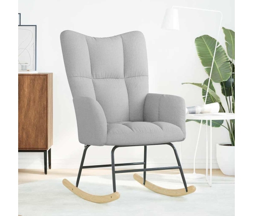 Šūpuļkrēsls Cloud Grey Fabric Vidaxl