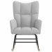 Šūpuļkrēsls Cloud Grey Fabric Vidaxl