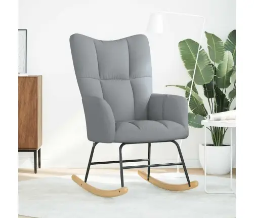 Šūpuļkrēsls, Gaiši Pelēks Audums Vidaxl Šūpuļkrēsls, Gaiši Pelēks Audums Vidaxl