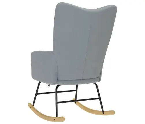 Šūpuļkrēsls, Gaiši Pelēks Audums Vidaxl Šūpuļkrēsls, Gaiši Pelēks Audums Vidaxl