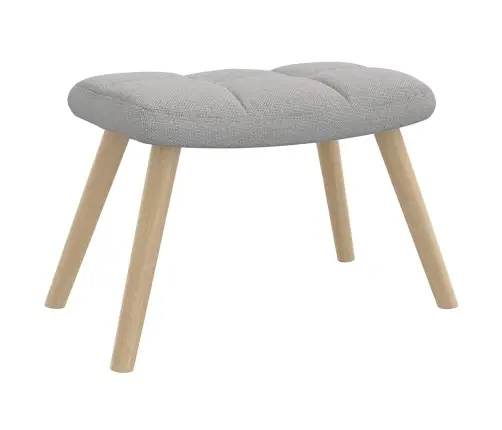 Supama Kėdė Su Footstool Cloud Grey Audiniu