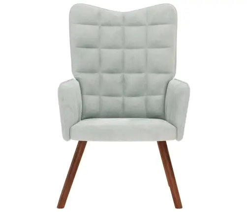 Poilsio Kėdė, Šviesiai Pilkos Spalvos, Aksomas Poilsio Kėdė, Šviesiai Pilkos Spalvos, Aksomas