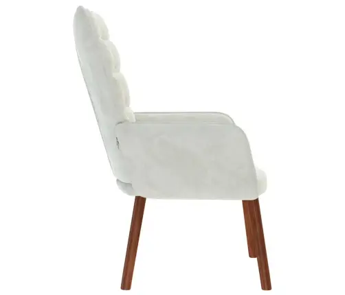 Poilsio Kėdė, Šviesiai Pilkos Spalvos, Aksomas Poilsio Kėdė, Šviesiai Pilkos Spalvos, Aksomas