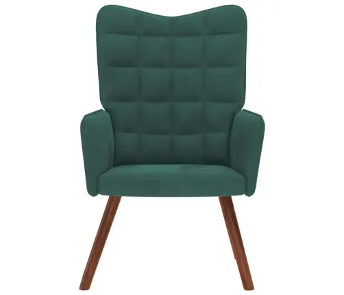 Atpūtas Krēsls, Tumši Zaļš Samts Vidaxl