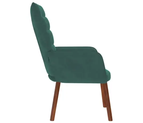 Atpūtas Krēsls, Tumši Zaļš Samts Vidaxl