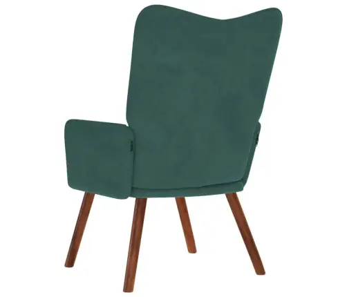 Atpūtas Krēsls, Tumši Zaļš Samts Vidaxl