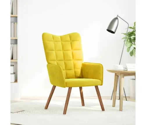 Relaksējošais Krēsls Yellow Velvet Vidaxl