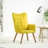 Relaksējošais Krēsls Yellow Velvet Vidaxl