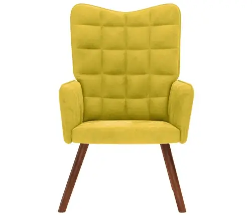 Relaksējošais Krēsls Yellow Velvet Vidaxl