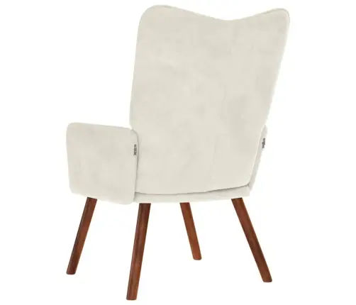 Poilsio Kėdė, Kreminės Spalvos, Aksomas Poilsio Kėdė, Kreminės Spalvos, Aksomas