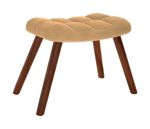 Atpūtas Krēsls Ar Kājsoliņu, Brūns Samts Vidaxl