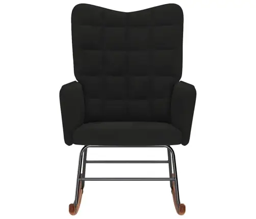 Šūpuļkrēsls, Melns Samts Vidaxl