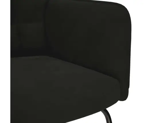 Šūpuļkrēsls, Melns Samts Vidaxl