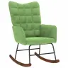 Supama Kėdė Su Taburete Light Green Velvet