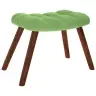 Supama Kėdė Su Taburete Light Green Velvet