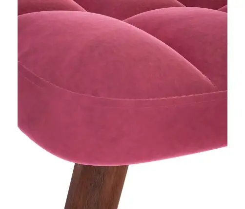 Šūpuļkrēsls Ar Stool Wine Red Velvet Vidaxl