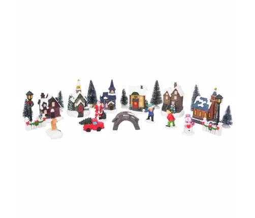 Ziemassvētku Galda Dekors Daudzkrāsains 6.5 X 9.1 Cm Sveķi Vidaxl