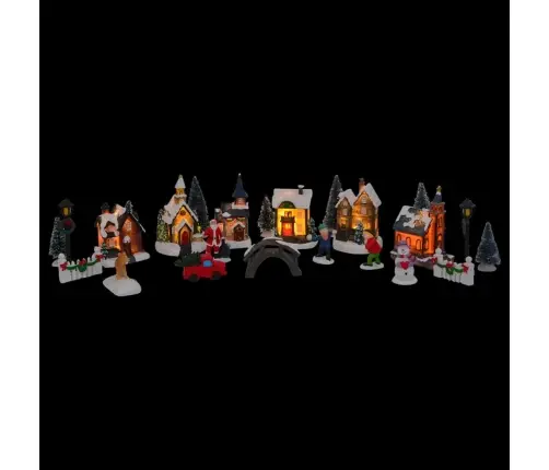 Ziemassvētku Galda Dekors Daudzkrāsains 6.5 X 9.1 Cm Sveķi Vidaxl